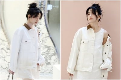 김태리, 살짝 흘러내린 재킷…P사의 모던함에 배우의 차분함까지