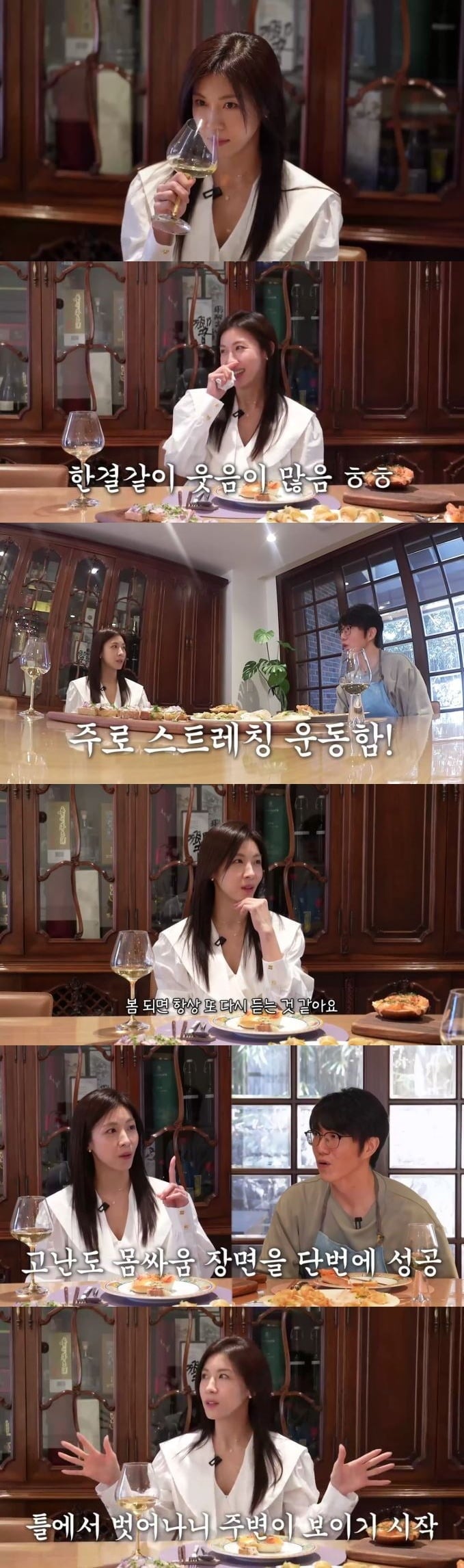 4년 만에 복귀작 '클라이맥스'에 대해 이야기하는 배우 하지원./사진제공='만날텐데' 영상 캡처.