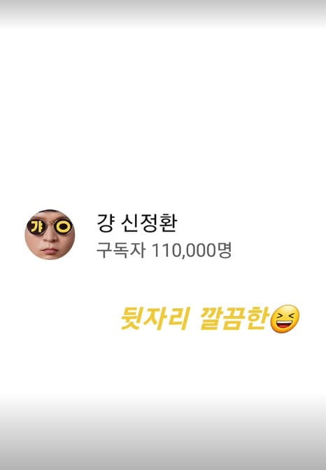 그룹 컨츄리꼬꼬 멤버 신정환이 유튜브 구독자 수 11만 명을 돌파했다. / 사진=신정환 SNS