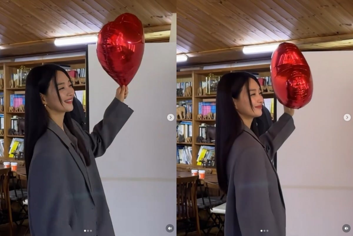 신민아가 촬영에 열중하고 있다. / 사진=신민아 SNS 캡처