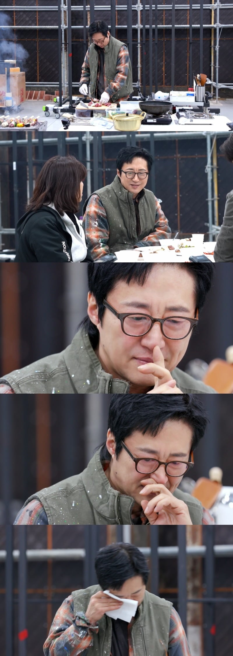 '편스토랑'에서 눈물을 쏟은 박신양 / 사진제공=KBS