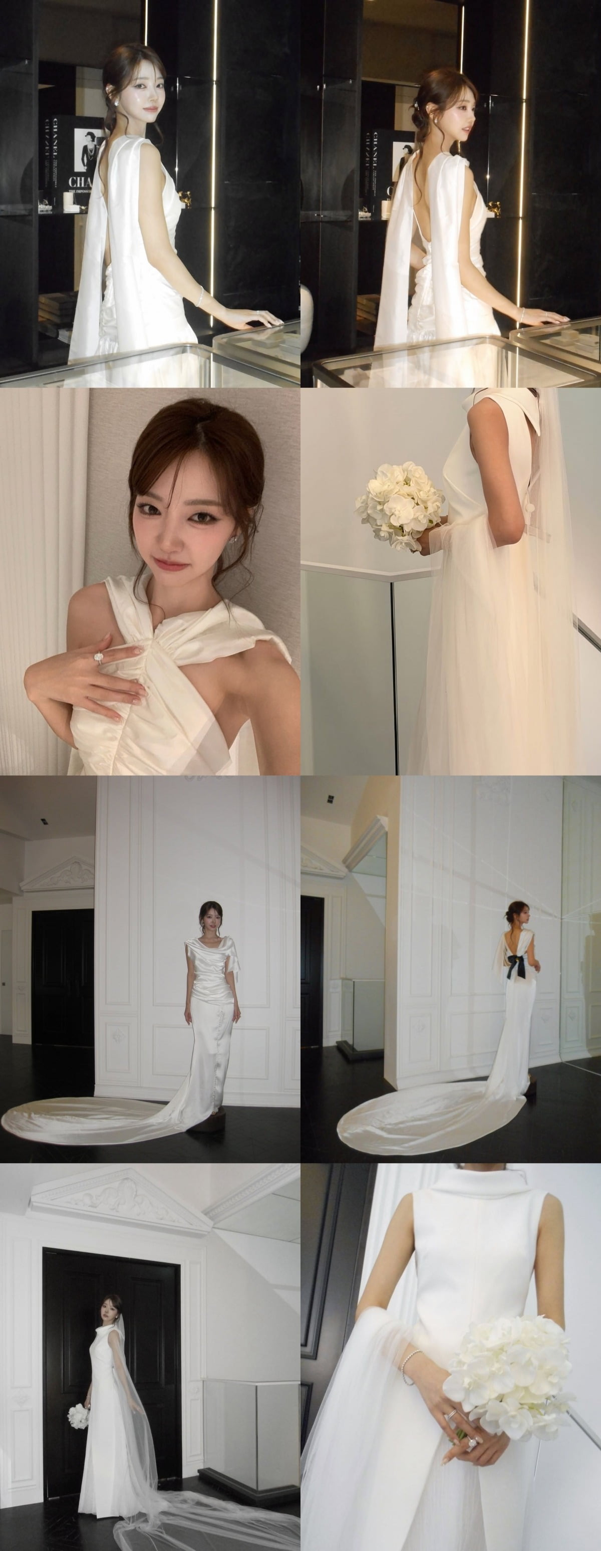 김혜진이 웨딩드레스 자태를 뽐냈다. / 사진=김혜진 SNS