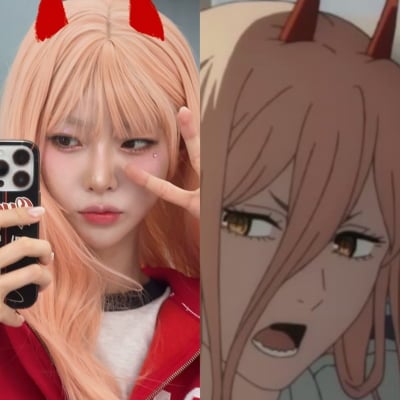 '육상 카리나' 김민지, 갸루 화장했는데…체인소맨 악마 파워 똑닮았잖아