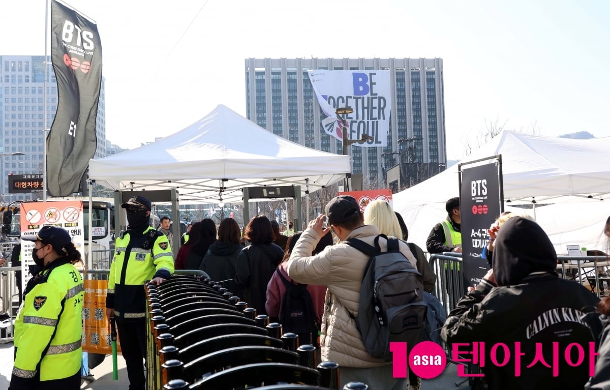 BTS 아리랑(ARIRANG) 광화문 컴백 공연 준비완료[TEN포토+]