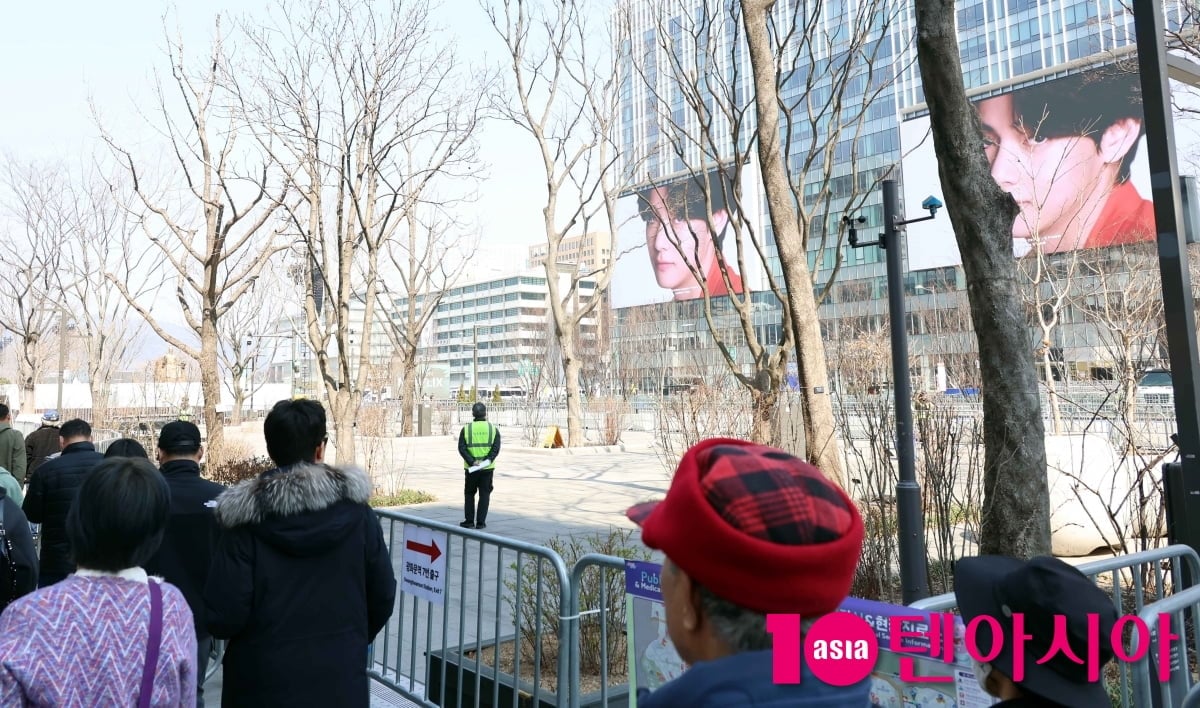 BTS 아리랑(ARIRANG) 컴백 하는 광화문 현장[TEN포토+]