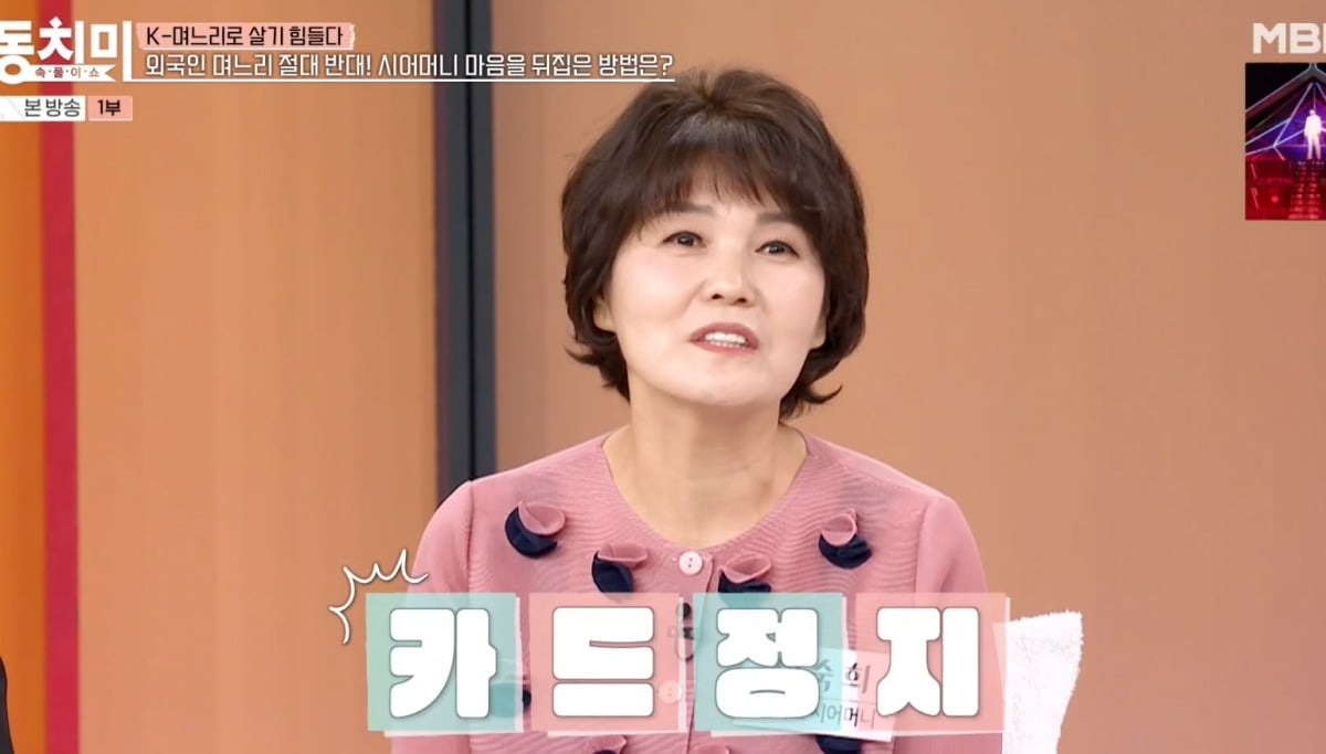 러시아 며느리 고미호의 시어머니 박숙희 씨가 결혼을 반대했던 이유를 밝혔다 / 사진 = MBN ‘속풀이쇼 동치미’