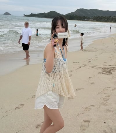 '36세' 박보영, 결국 다 보여줬다…하와이 해변서 드러낸 '비키니 톱' 파격