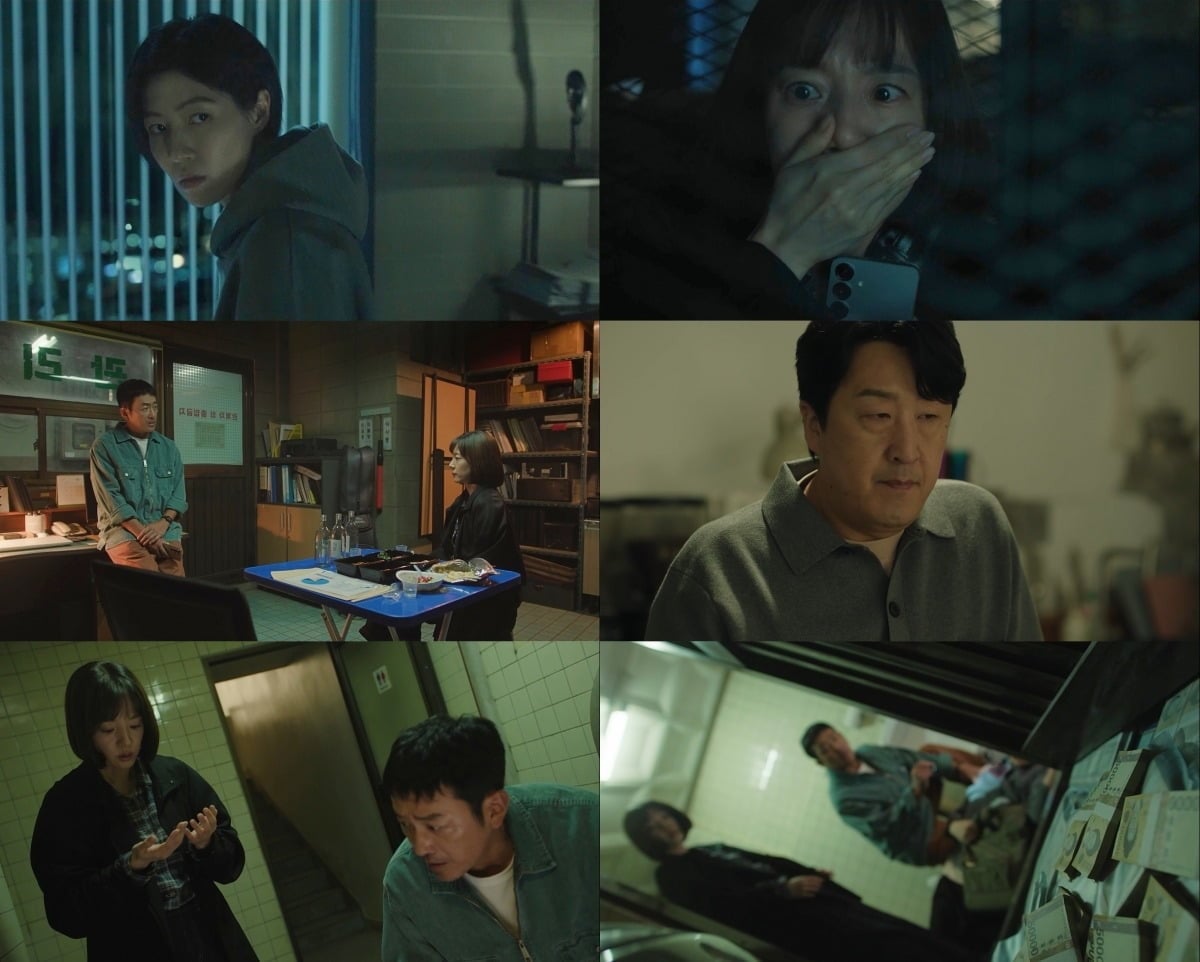 '건물주' 하정우와 임수정이 납치 범행 사실을 숨기려다 또 다른 사고를 초래했다./사진=tvN 방송 화면 캡처