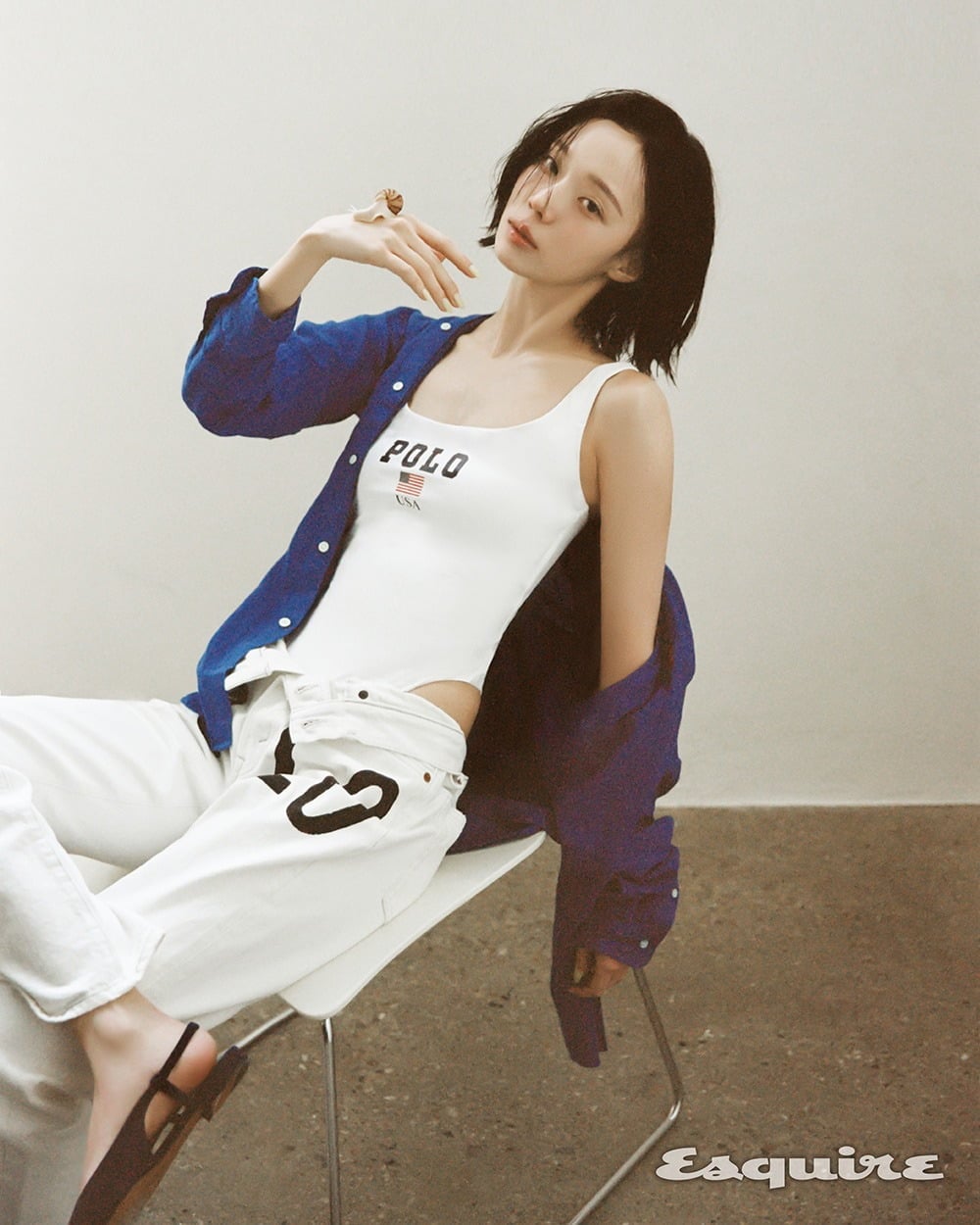 에스파의 윈터가  2026년 4월 호 표지를 장식했다./사진=에스콰이어 제공