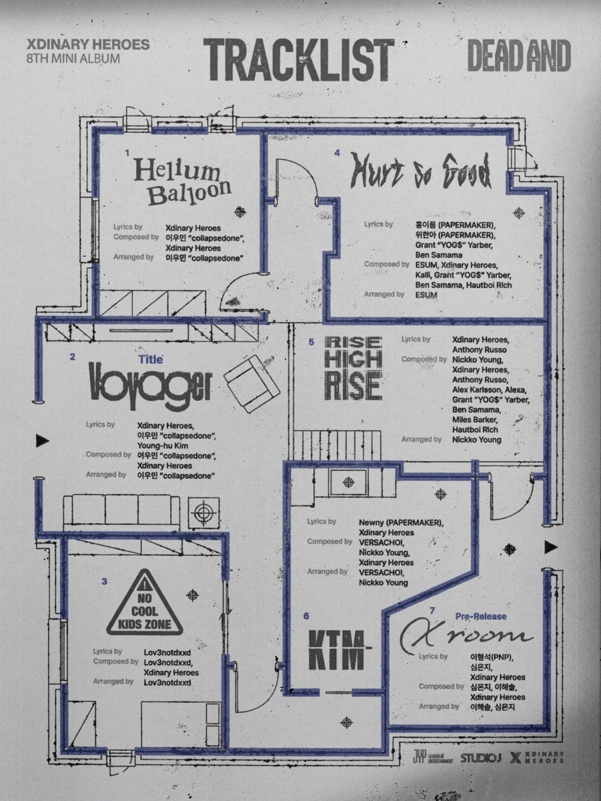엑스디너리 히어로즈 새 앨범 트랙리스트/ 사진 제공=JYP엔터테인먼트