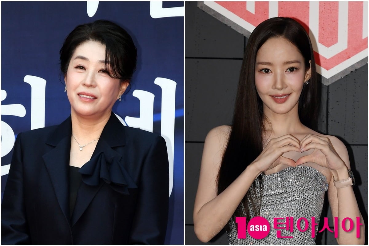 왼쪽은 배우 김미경, 오른쪽은 배우 박민영. /텐아시아 DB