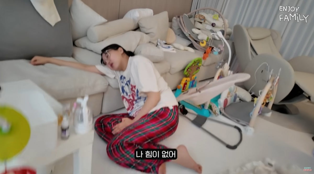 임라라,"이 정도는 아니었는데"…출산 후 급격한 탈모 고백했다 ('엔조이커플')