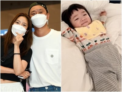'시험관 성공' 손담비♥이규혁, 마침내 딸 얼굴 공개했다…"엄마 전혀 안 닮아" ('백반기행')
