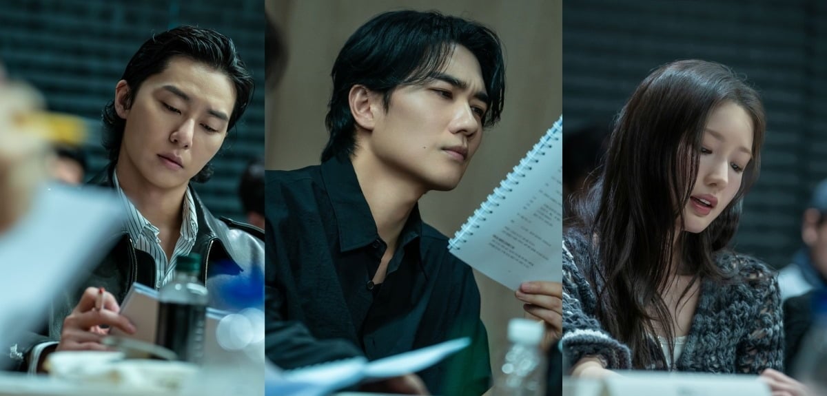 배우 박서준, 엄태구, 조혜주가 '내가 죄인이오' 대본 리딩에 참석했다. / 사진제공=디즈니+