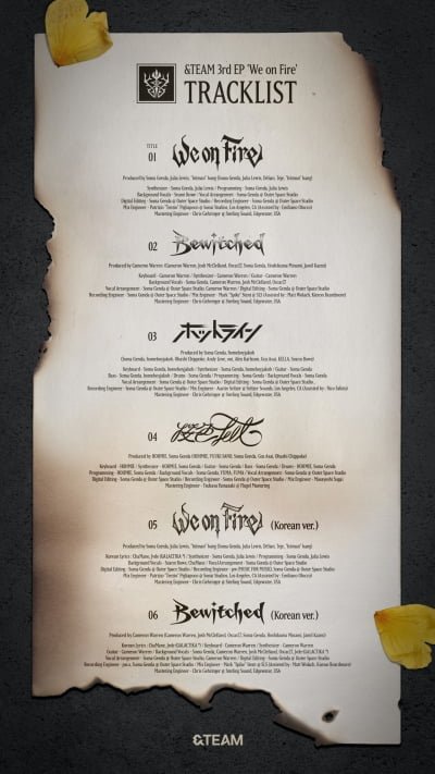 '4월 컴백' 앤팀, 트랙리스트 공개…방시혁 지원사격