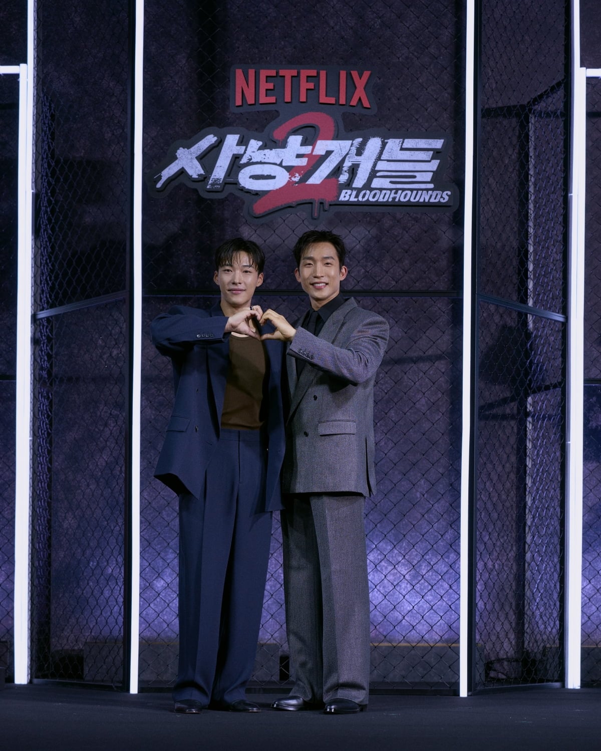 넷플릭스 '사냥개들' 시즌2 배우 우도환, 이상이, 정지훈이 포즈를 취하고 있다 / 사진제공=넷플릭스 