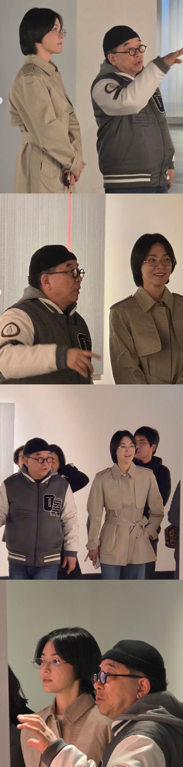 송혜교 얼굴 무슨 일이야…굴욕 요소 총집합인데, 男가수와 팔짱 포착 