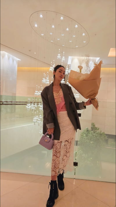 서효림, 일상 OOTD는 아니야…연예인 아니면 못입는 룩