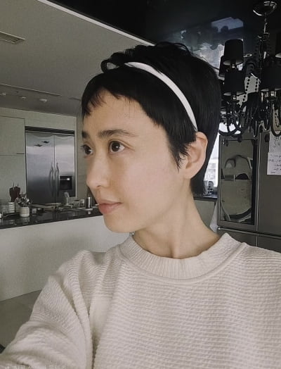 김민정, 위풍당당한 숏컷…데뷔 이래 제일 파격적