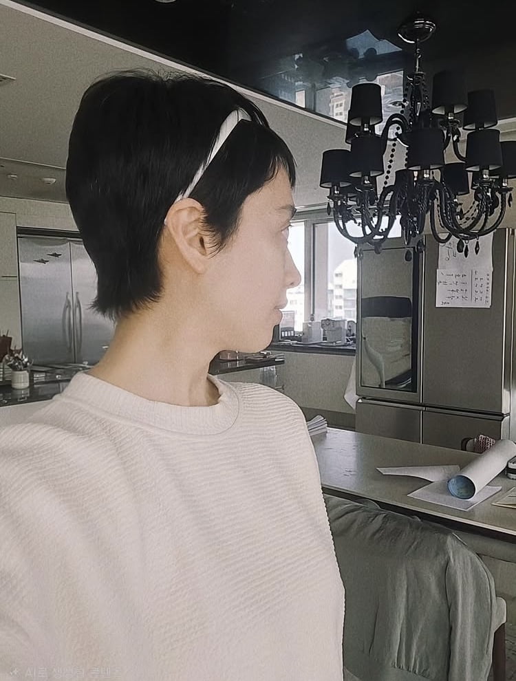 김민정, 위풍당당한 숏컷…데뷔 이래 제일 파격적