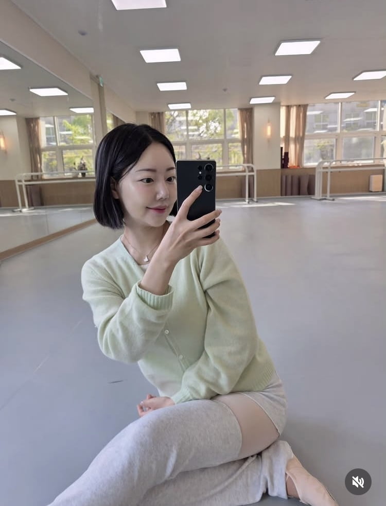 15기 옥순, 2명의 딸 출산 후 복귀…발레복에도 몸매는 그대로