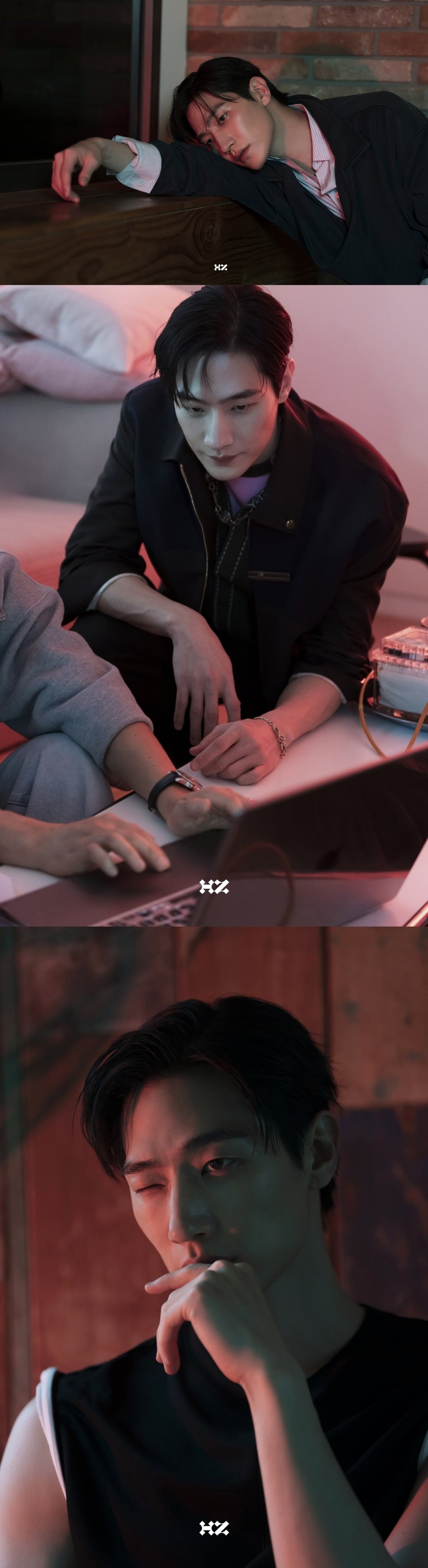 배우 노상현이 화보 촬영장에서 독보적인 아우라를 뽐내고 있다./사진=하이지음스튜디오 제공