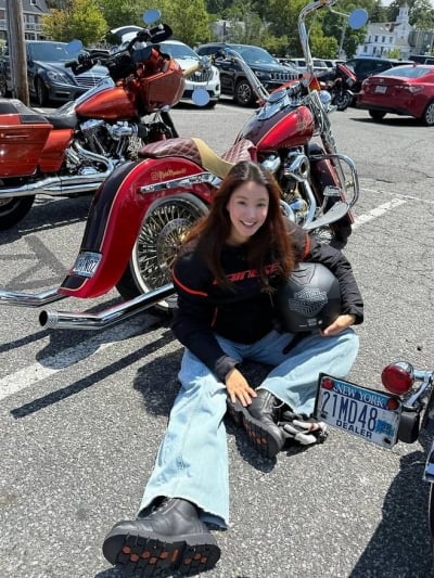 임신 중 오토바이 탔던 이시영, 둘째 낳고도 초2 아들에 가차없다