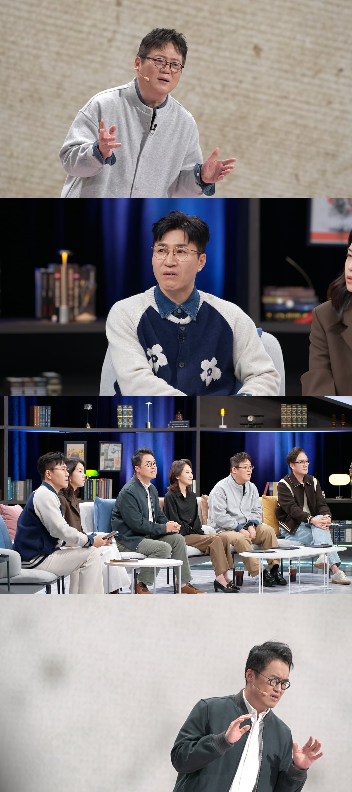 JTBC ‘강연배틀쇼 사기꾼들’이 현재 대한민국에서 가장 인기 많은 강연자들과 함께 ‘강연계 어벤져스 TOP4’ 특집을 선보인다. / 사진=JTBC ‘강연배틀쇼 사기꾼들’