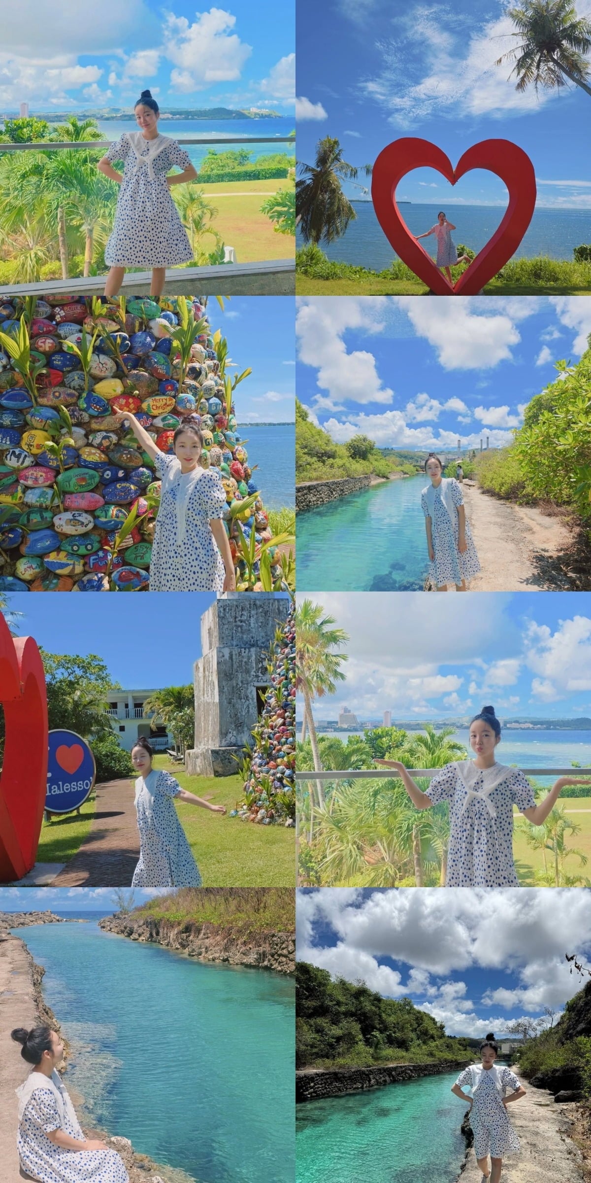 김기리와 결혼한 문지인이 괌 태교여행 사진을 공개했다. / 사진=문지인 SNS