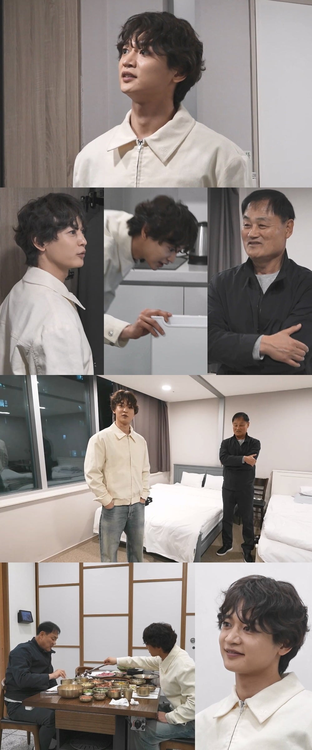 샤이니 민호가 아버지의 숙소를 처음 방문했다./사진제공=MBC