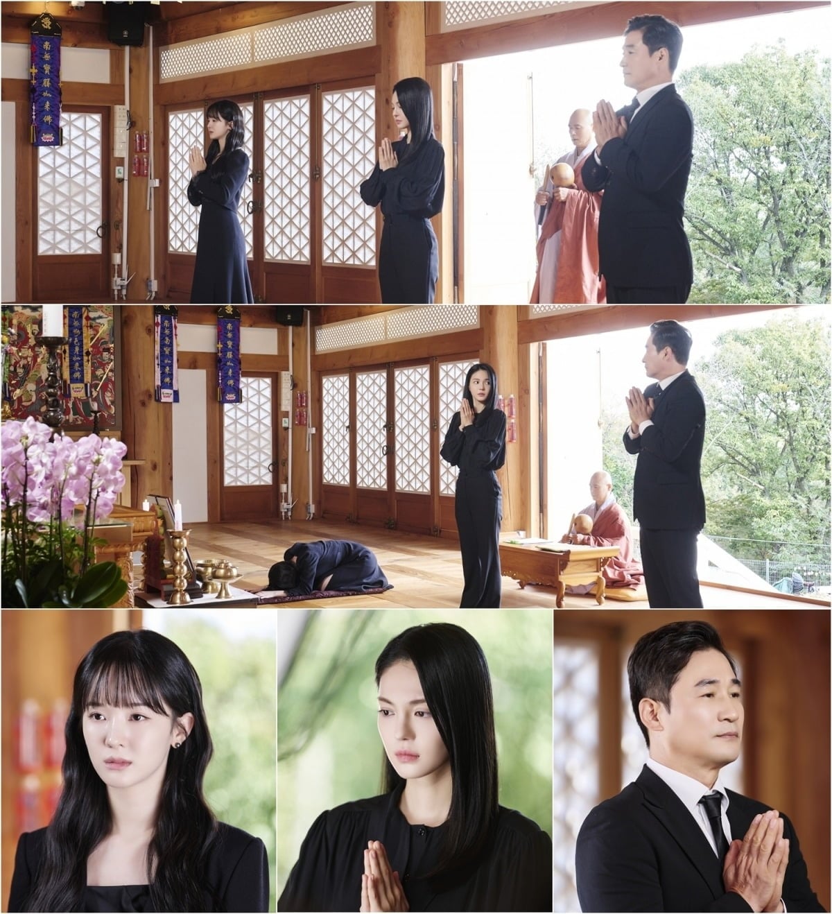 백서라가 천영민 49재에서 오열한다./사진제공=TV조선 '닥터신'