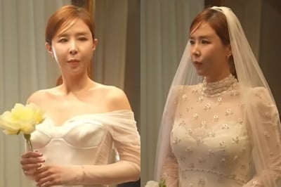 '5월 결혼' 신지, 드디어 웨딩드레스 입었다…♥문원 또 반할 듯('어떠신지')