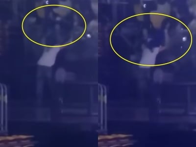 '팬들 추락' 슈퍼주니어, 사고 당시 영상 봤더니…려욱 앞 빨려 들어가듯 '와르르'