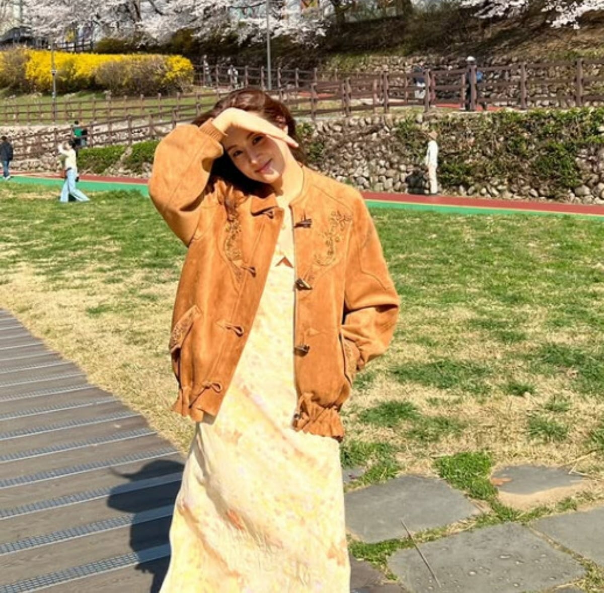 배우 강소라가 봄 맞이 나들이를 인증했다. / 사진=강소라 SNS