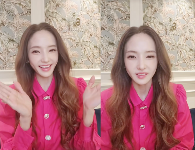 틱톡 라이브 중인 배우 한채영 / 사진=틱톡라이브 캡쳐