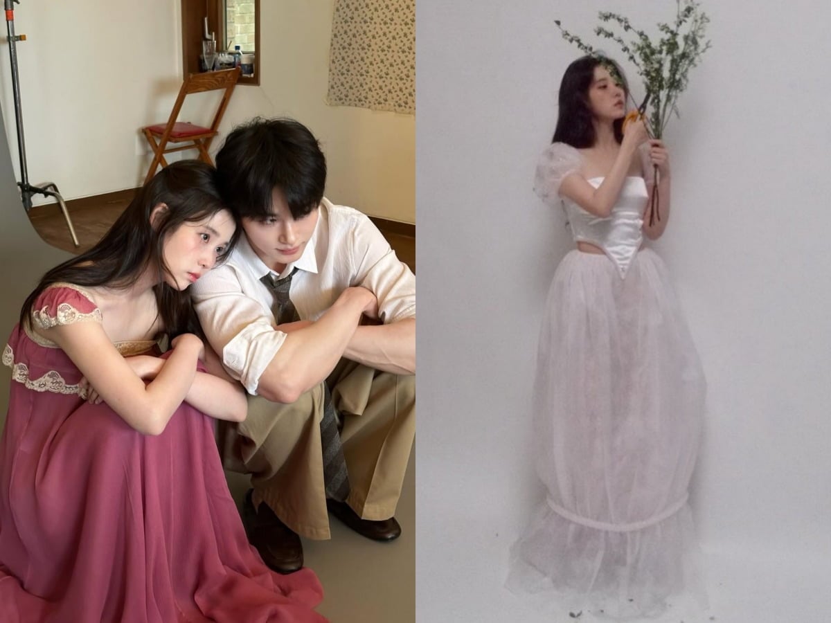 아이유가 변우석과의 촬영 비하인드컷을 공개했다. / 사진=아이유 SNS