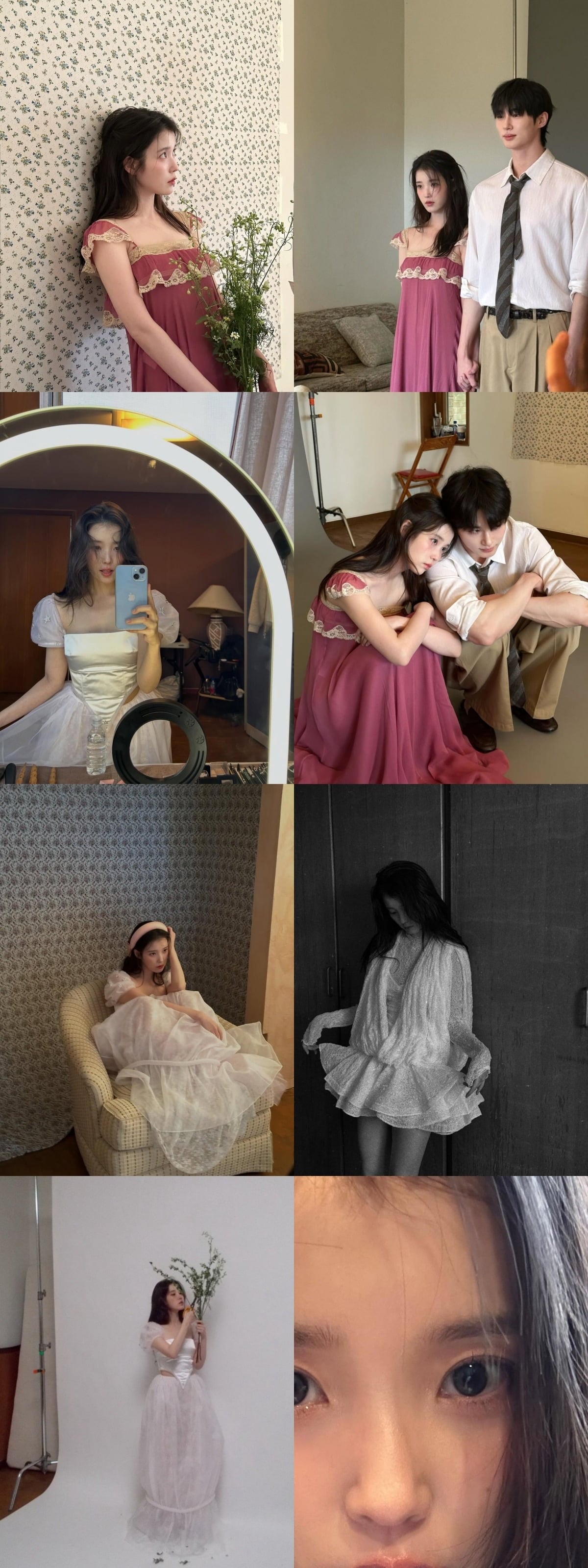 아이유, 변우석이 화보 촬영을 했다. / 사진=아이유 SNS