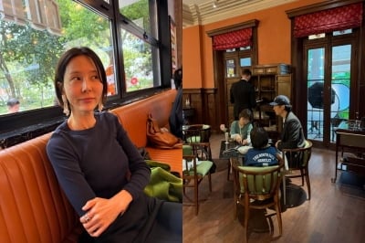 김나영 두 아들, 아빠 마이큐와 오손도손…행복한 네 식구