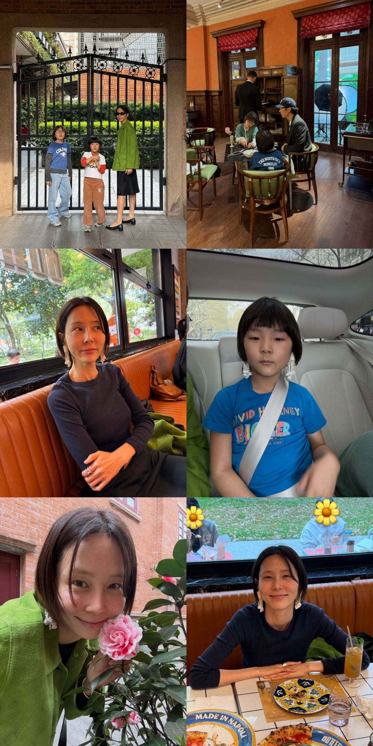 김나영 두 아들, 아빠 마이큐와 오손도손…행복한 네 식구