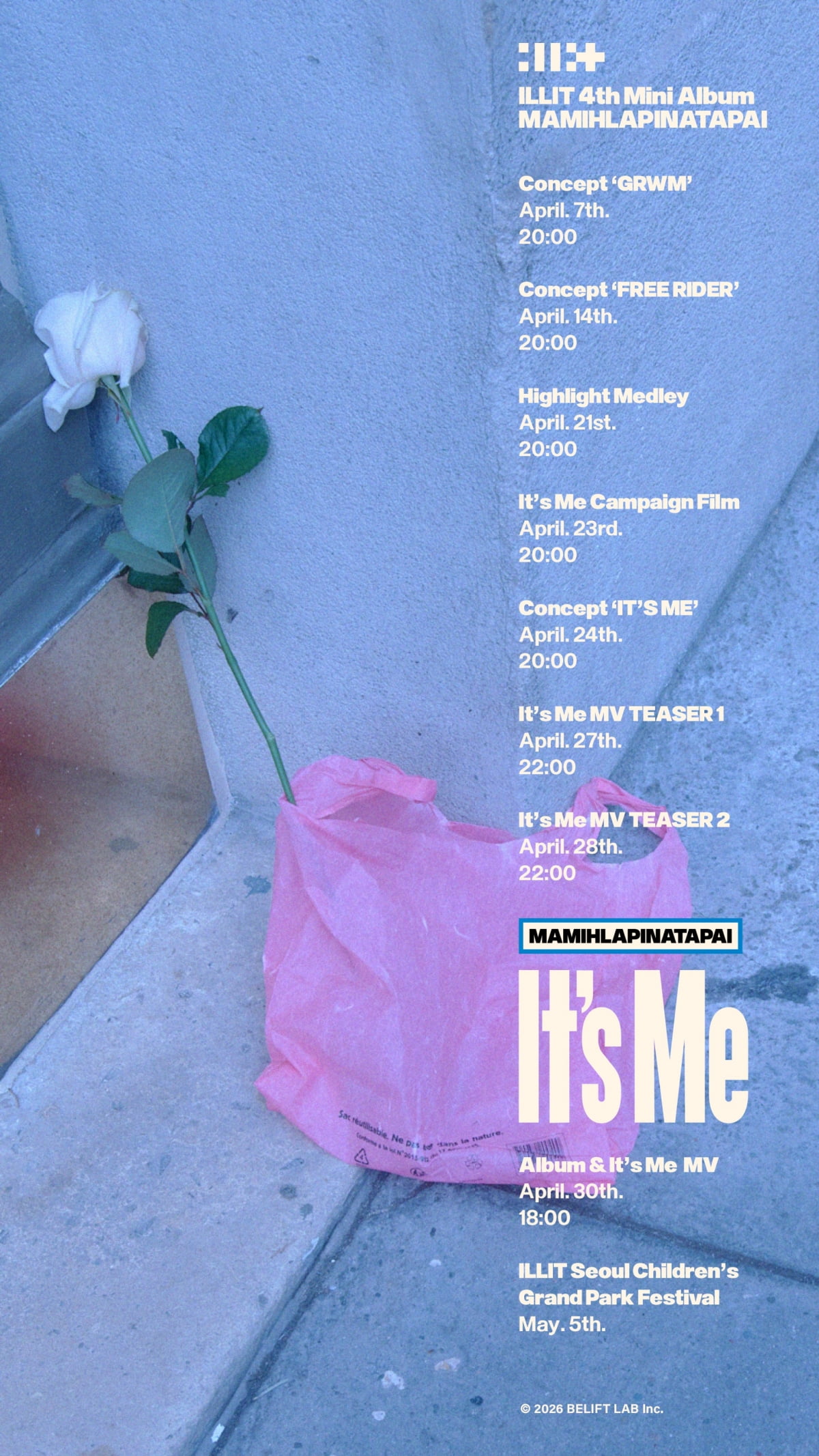 아일릿 미니 4집 '마밀라피나타파이' 프로모션 캘린더 / 사진 제공=빌리프랩(하이브)