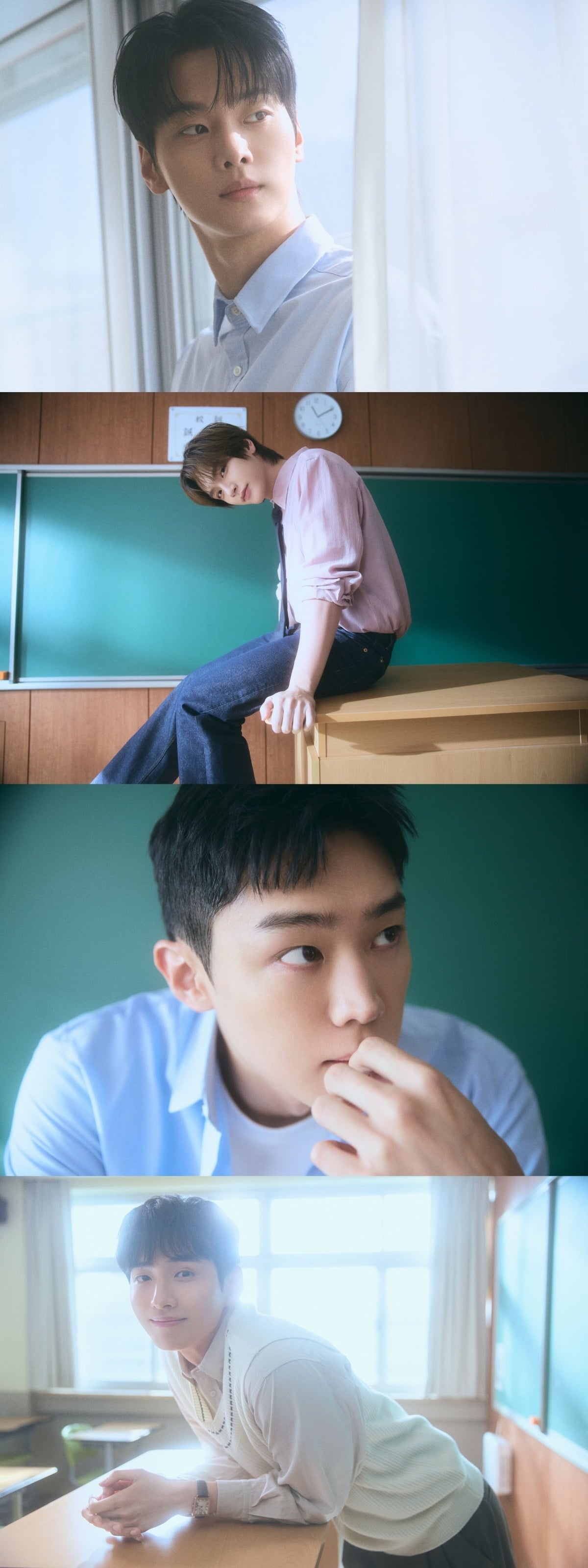 쿠팡플레이 시리즈 '로맨스의 절댓값'의 꽃미남 선생님 4인방 스틸이 공개됐다. / 사진제공=쿠팡플레이