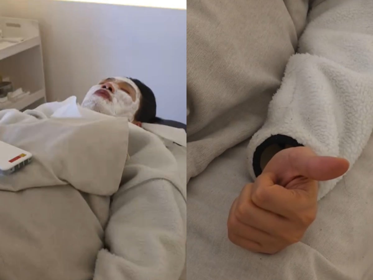 문지인이 김기리의 모습을 영상으로 찍어 올렸다. / 사진=문지인 SNS 캡처