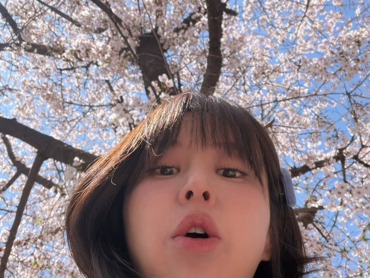 가수 은가은이 나홀로 벚꽃놀이를 즐겼다. / 사진=은가은 SNS