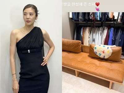 '이규혁♥' 손담비, 이사한 집 얼마나 넓으면…개인 옷방에 소파 들어가고도 남는다