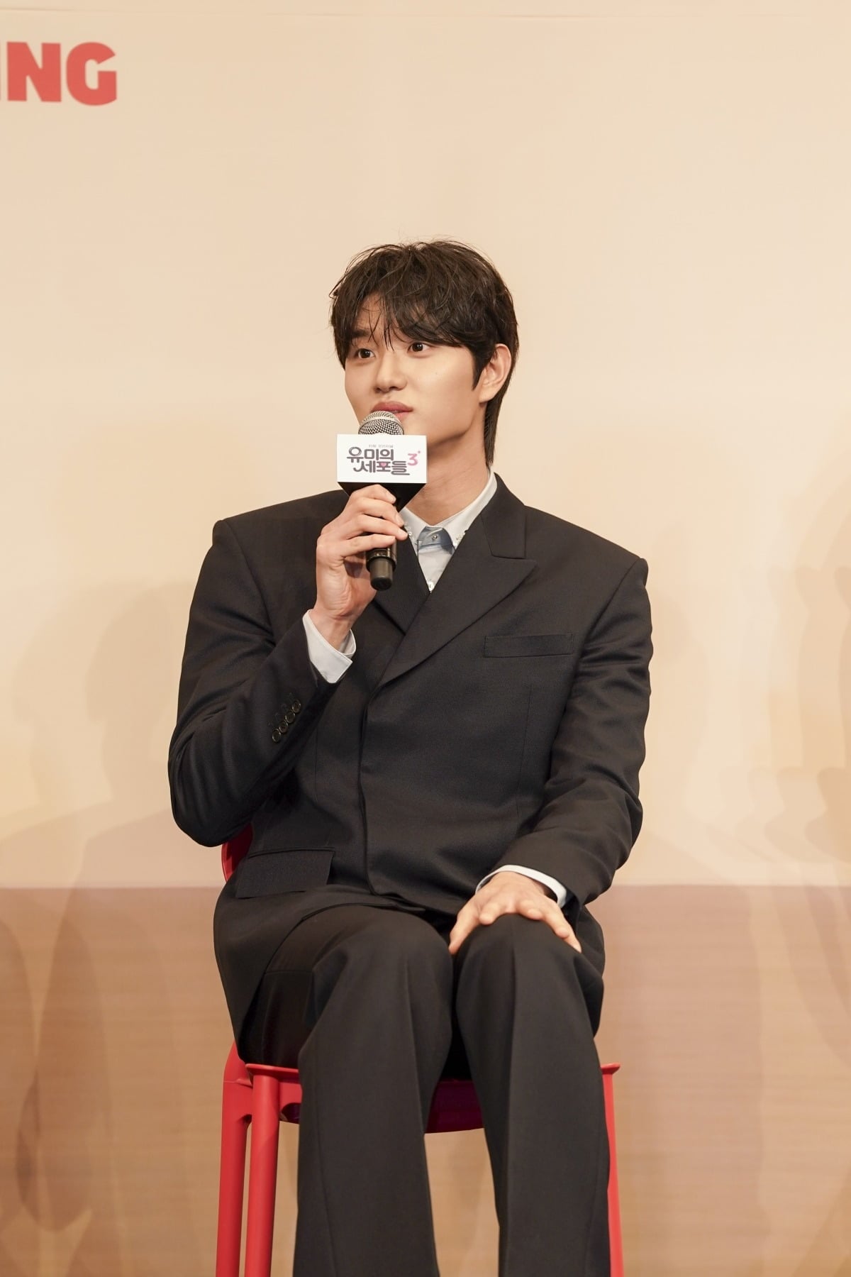 1991년생 김고은이 2001년생 김재원과 로맨스 호흡을 맞춘 소감을 밝혔다./사진제공=티빙