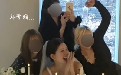 '5월의 신부' 최준희, 서프라이즈 대성공 당했다…"내가 이렇게 속다니 여우들"