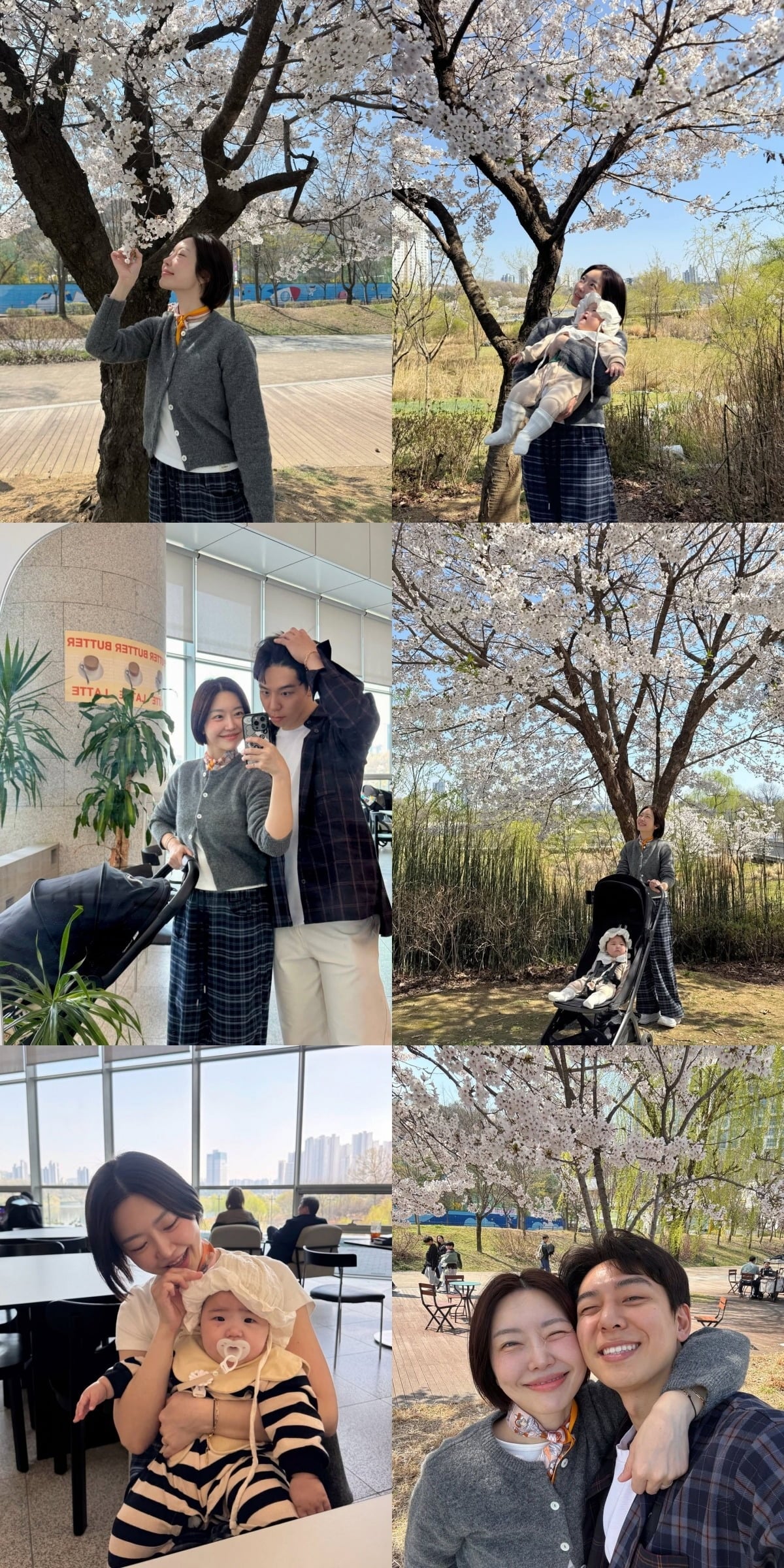 레이디제인이 가족들과 벚꽃놀이에 나섰다. / 사진=레이디제인 SNS