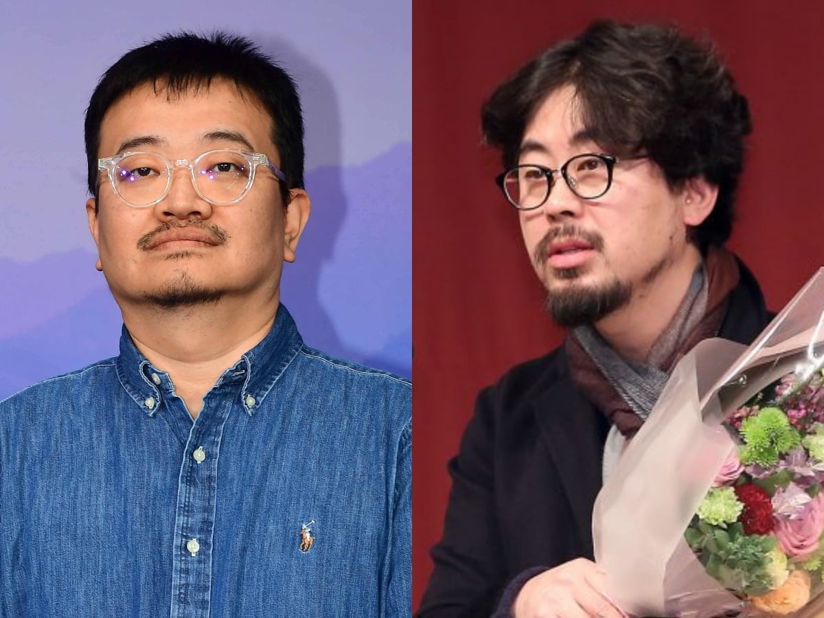 연상호 감독과 나홍진 감독. / 사진=텐아시아DB