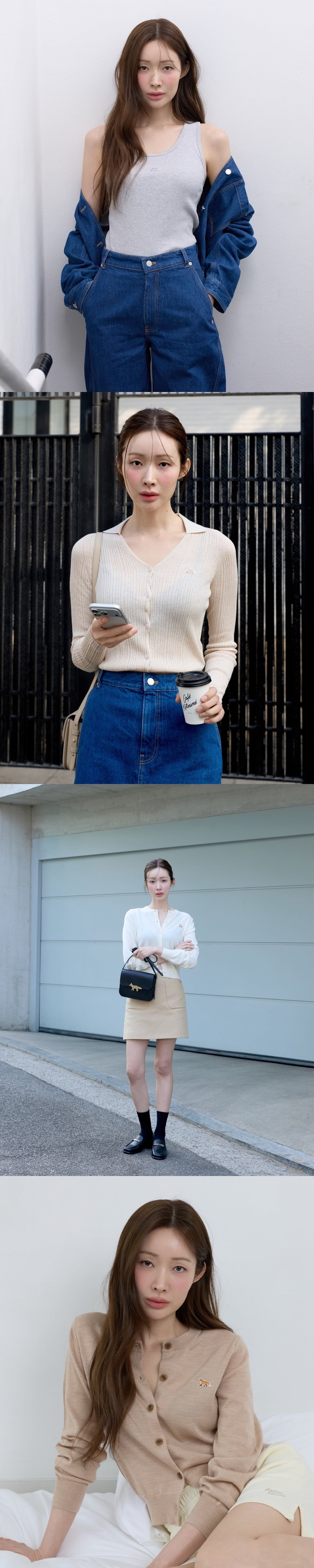 차정원이 메종키츠네 Baby Fox 2026 봄/여름 캠페인의 뮤즈로 선택됐다./사진제공=메종키츠네