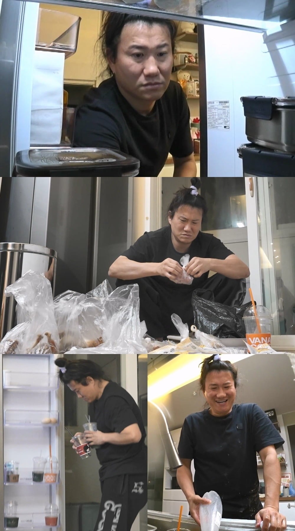 임우일이 냉장고 정리를 시작한다./사진제공=MBC